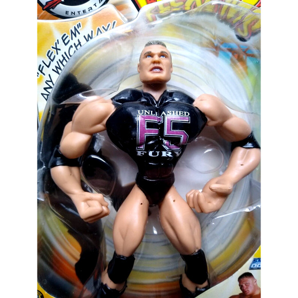 Brock Lesnar Action Figure Toy Flexems Jakks Pacific World Wrestling WWE SEALED - Picture 2 of 7